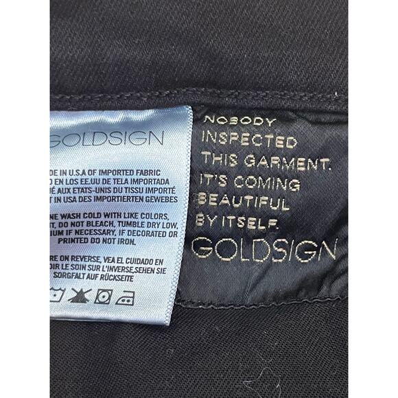 Goldsign Womens  10 Black Morgan High Rise Straight Leg Denim Jeans W3211-372 - Picture 2 of 7